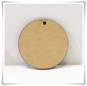 민무늬원형-55mm 민판 (팬시우드)이름표 네임텍 민자