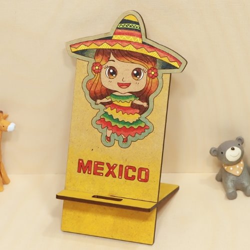 멕시코 소녀 [휴대폰거치대] 맥시코 팬시우드